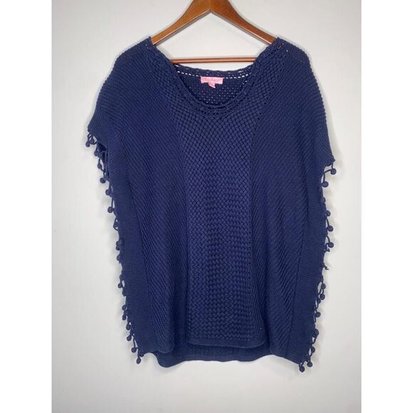 Lilly Pulitzer True Navy Keating Sweater Women's Size S - Picture 1 of 5